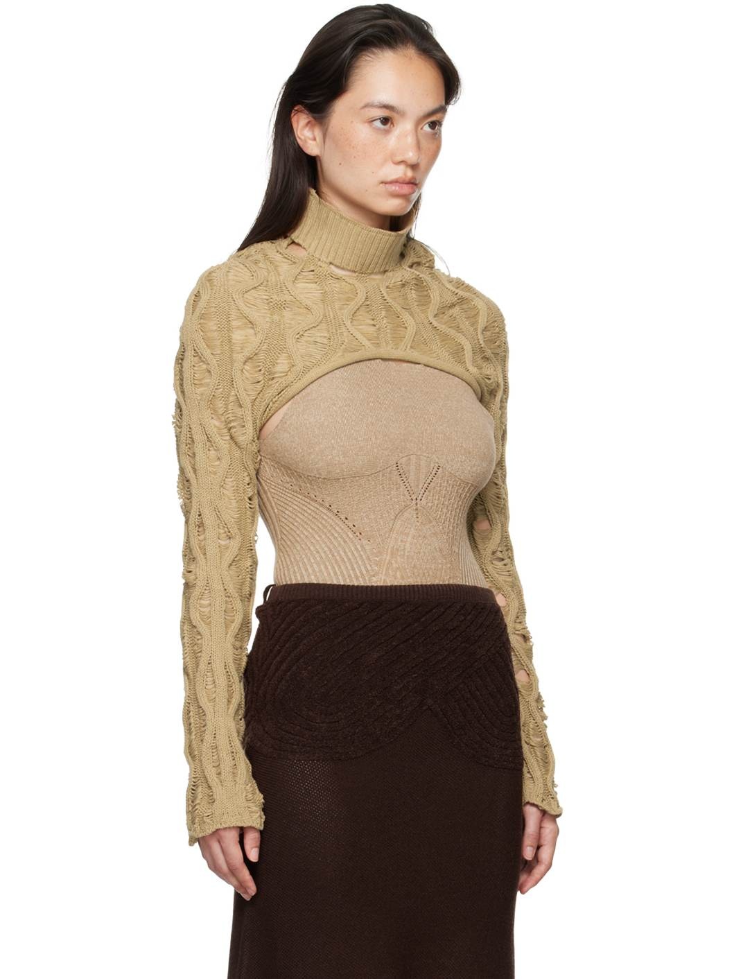 Beige Fudgy Sleeves - 2