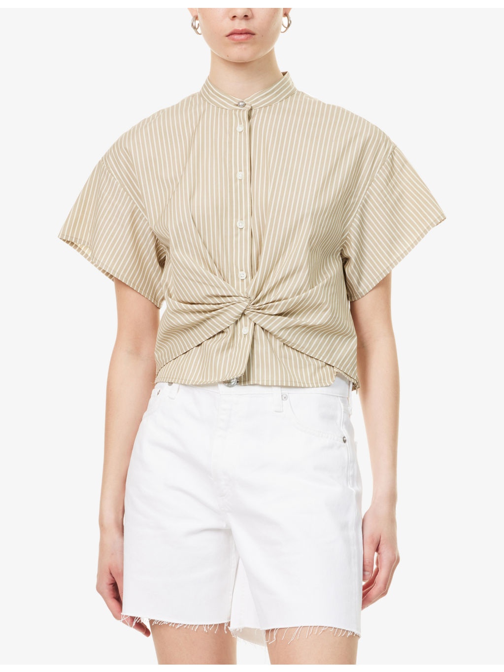 Gretchen Striped Cotton Top - 3