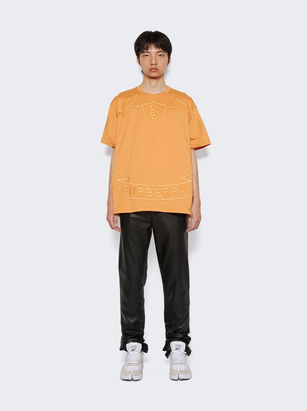 Burberry Oak Leaf Crest Cotton T-shirt Dusty Orange