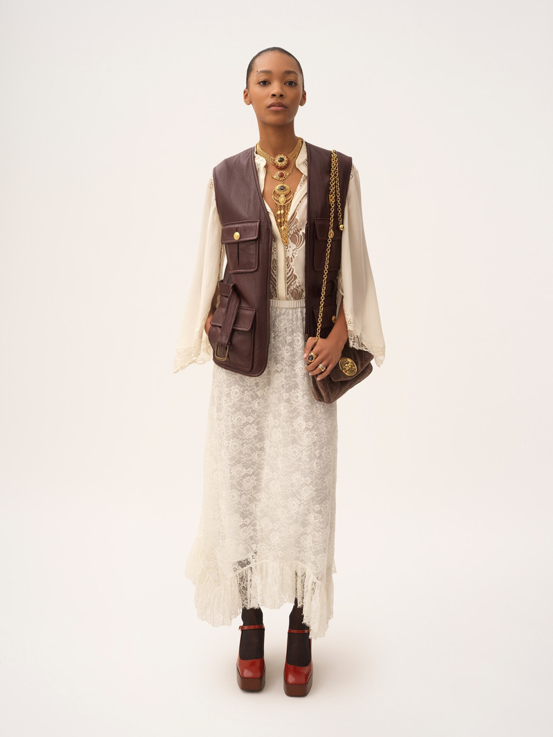 Chloé UTILITARIAN VEST IN LEATHER outlook