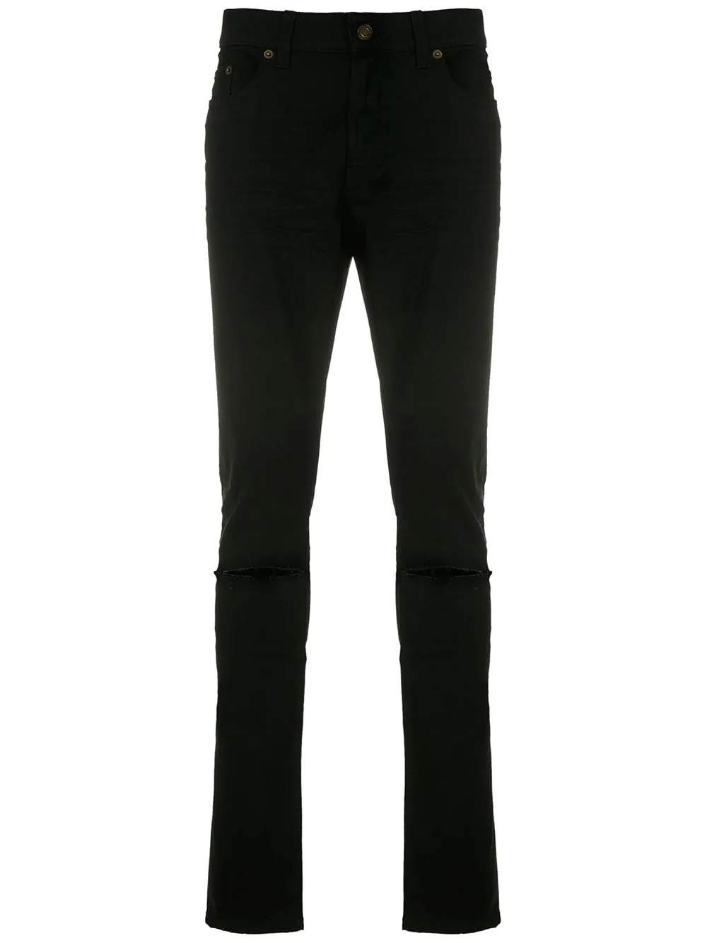 slash knee skinny jeans - 1