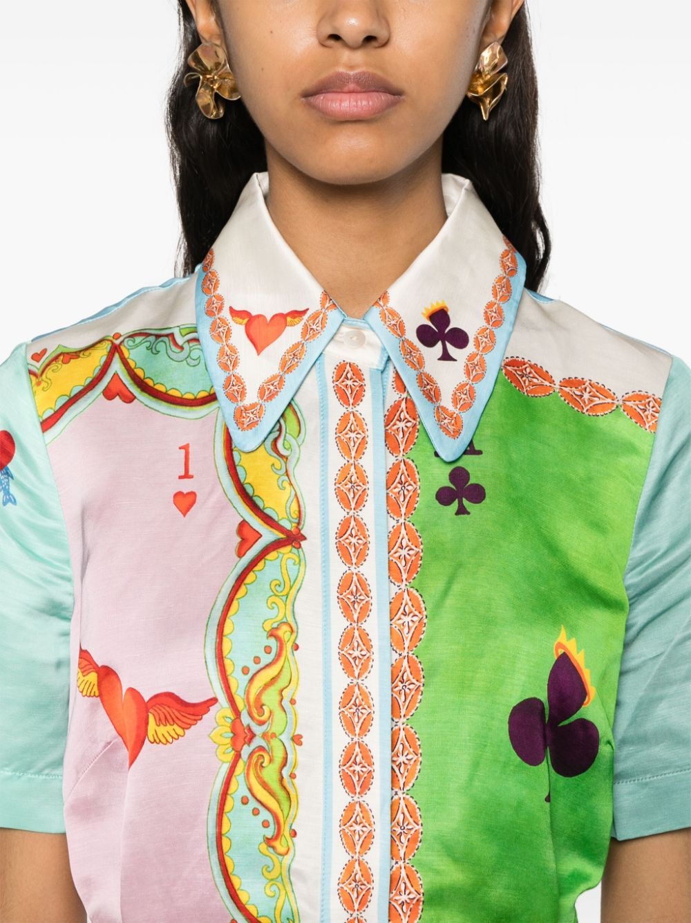 Rummy satin shirtdress - 5