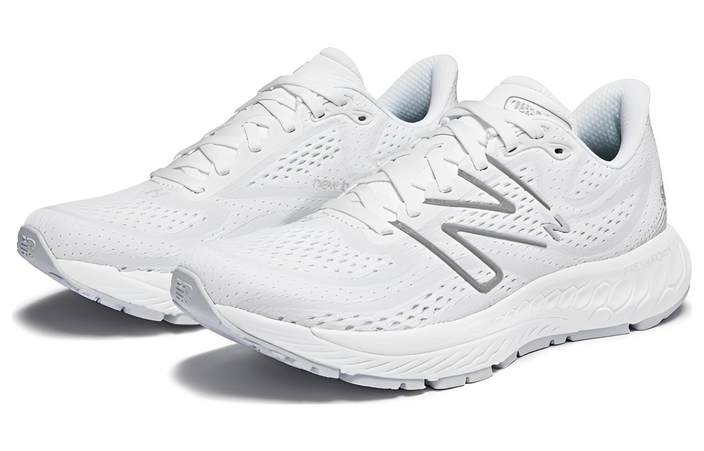 (WMNS) New Balance Fresh Foam X 880v13 Standard 'White Silver Metallic' W880W13 - 2