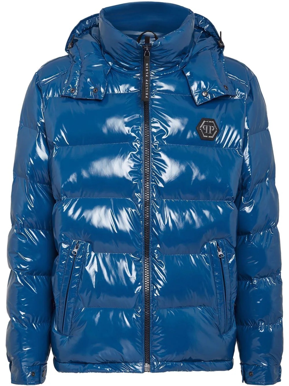 high-shine padded jacket - 1