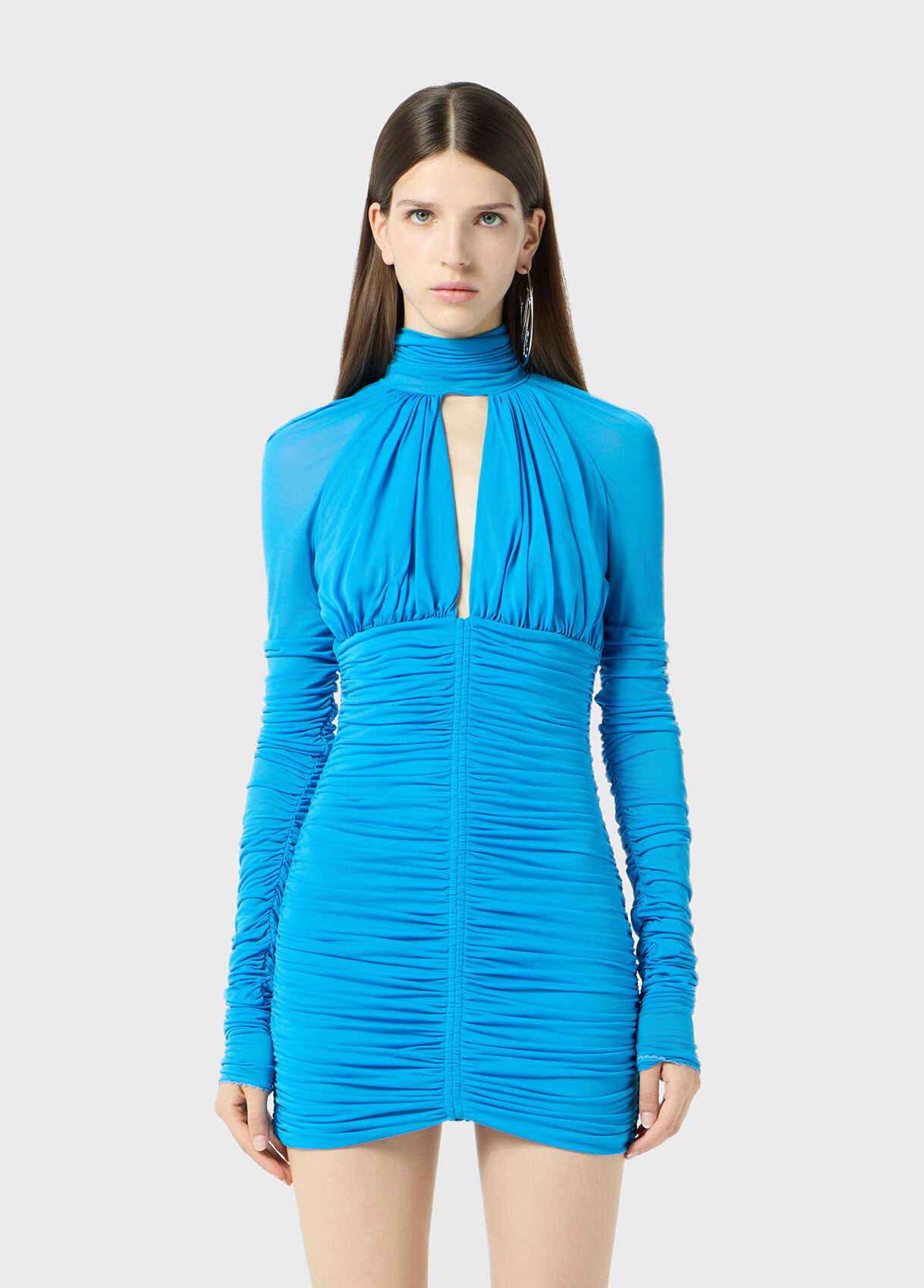 MINI JERSEY DRESS WITH CUT-OUT - 2