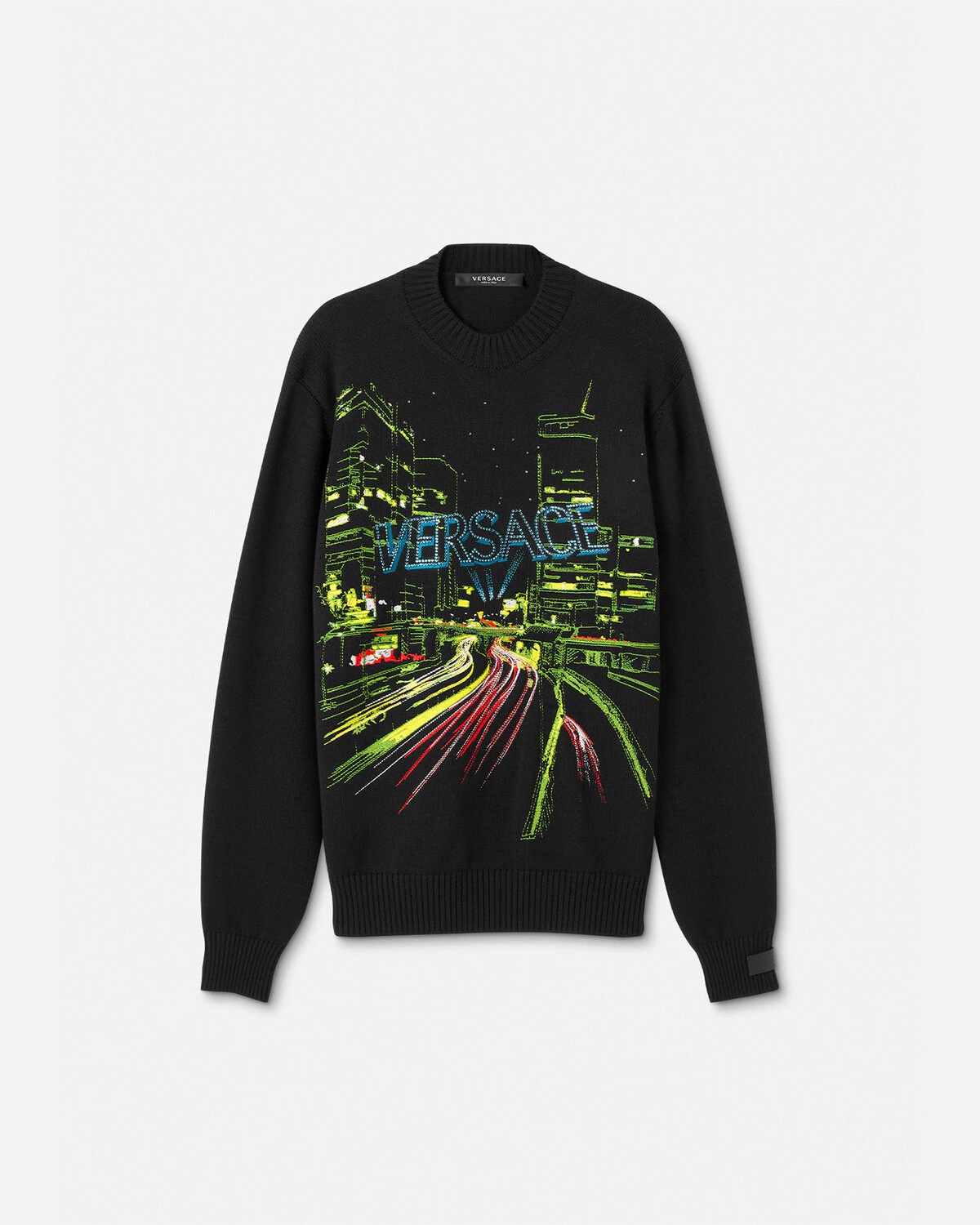 Embroidered City Lights Sweater - 1