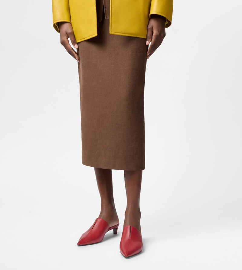 Tod's MULES IN NAPPA LEATHER - RED outlook