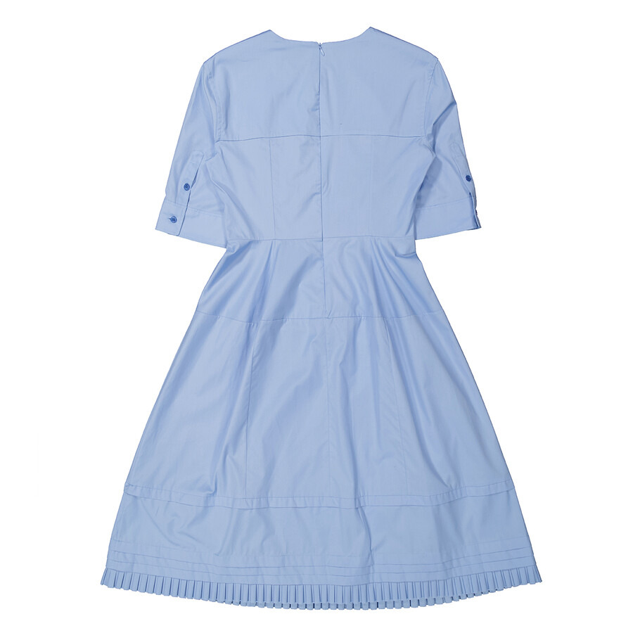 Marni Iris Blue A-Line Midi Dress, Brand Size 42 ( US Size 10 ) - 6