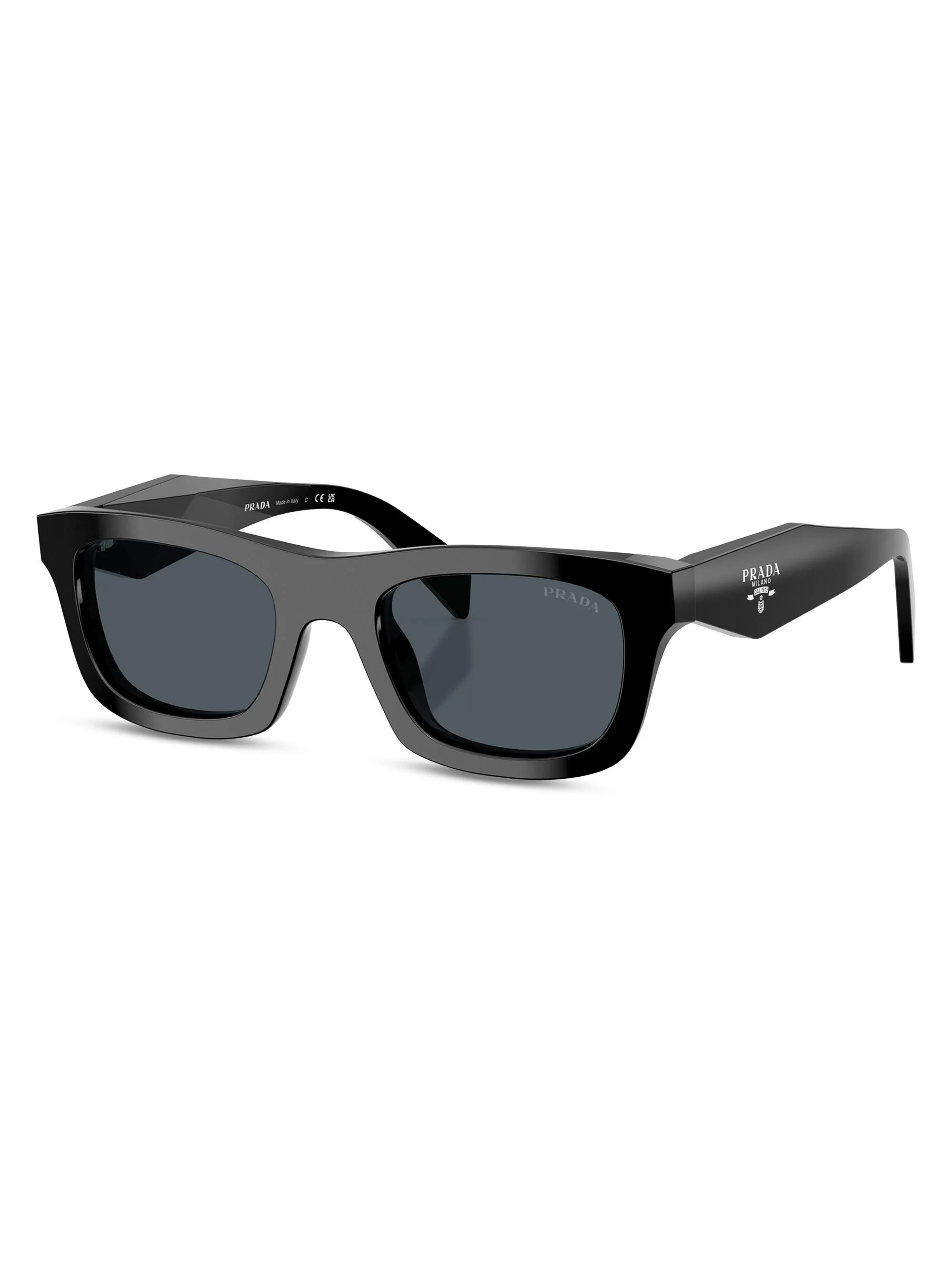 Women's 53MM Rectangular Sunglasses - Black - 1