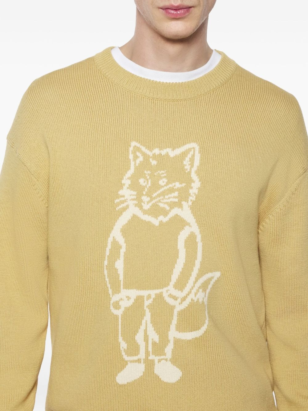 fox-intarsia wool sweater - 5