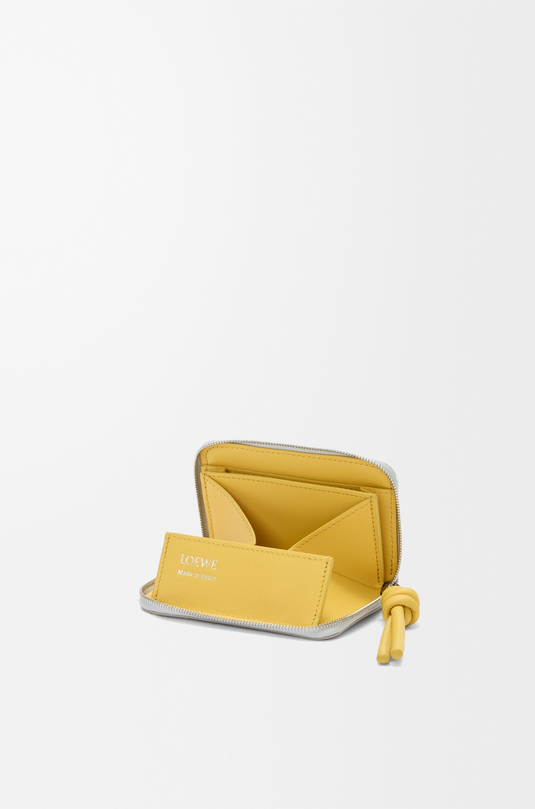 Zipped coin purse in shiny nappa calfskin - 3