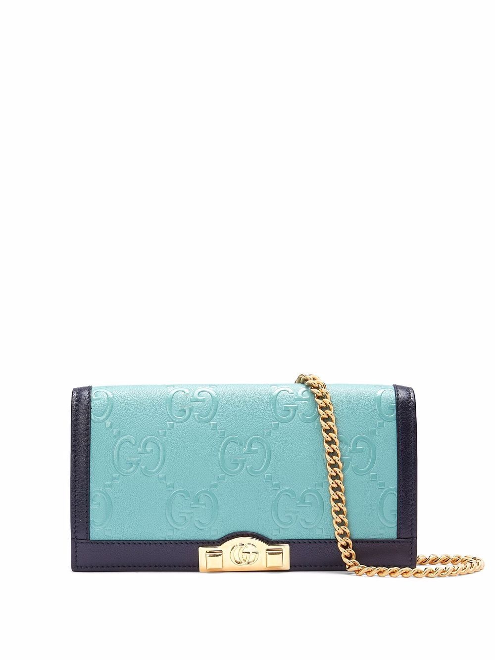 GG embossed motif crossbody bag - 1