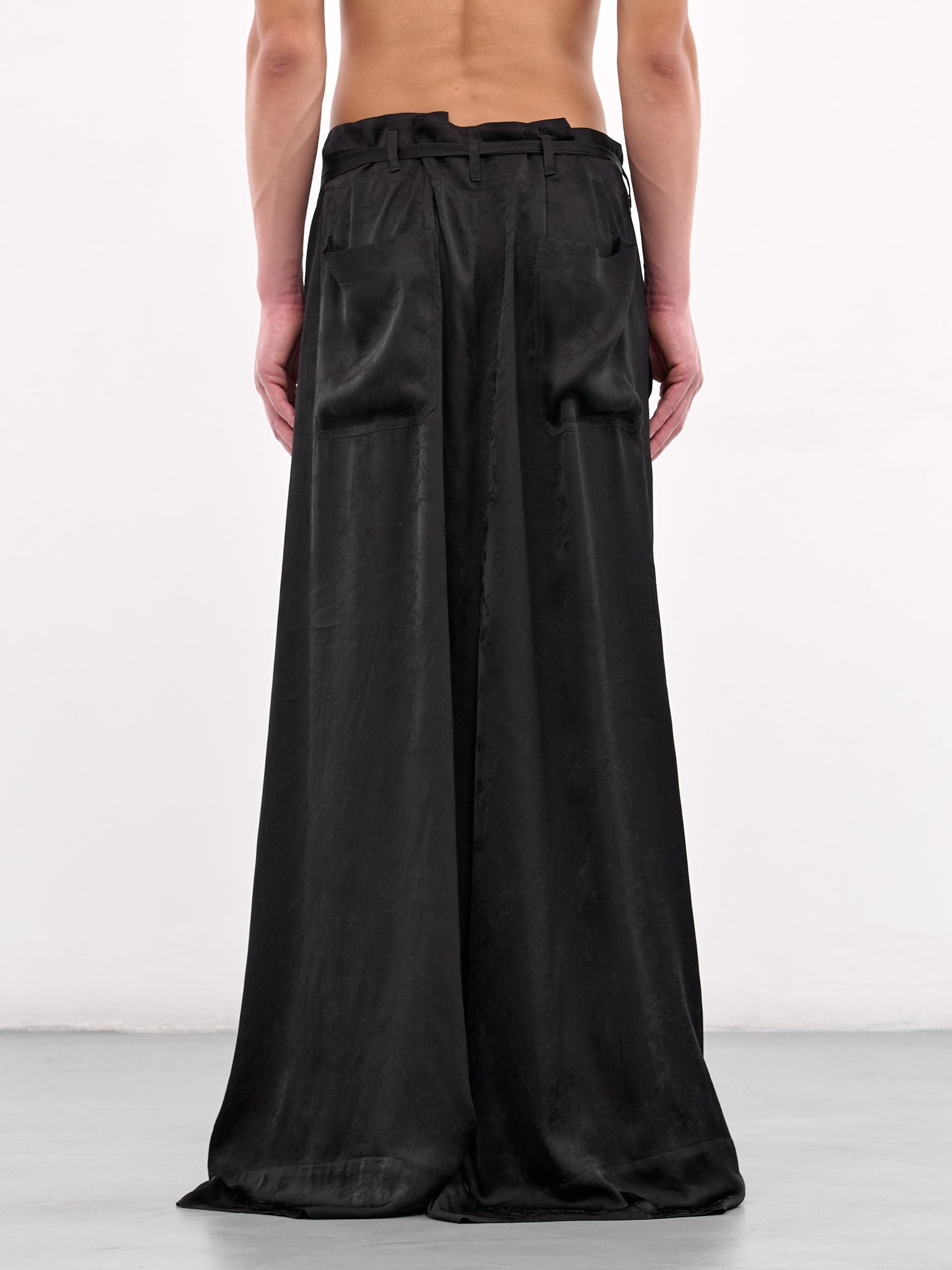 Drawstring Wide Leg Trousers - 3