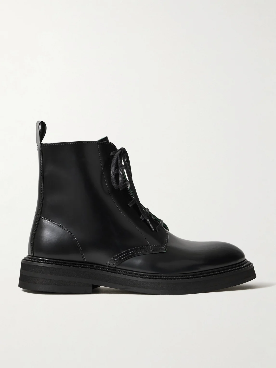 Officer Glossed-Leather Boots - 1