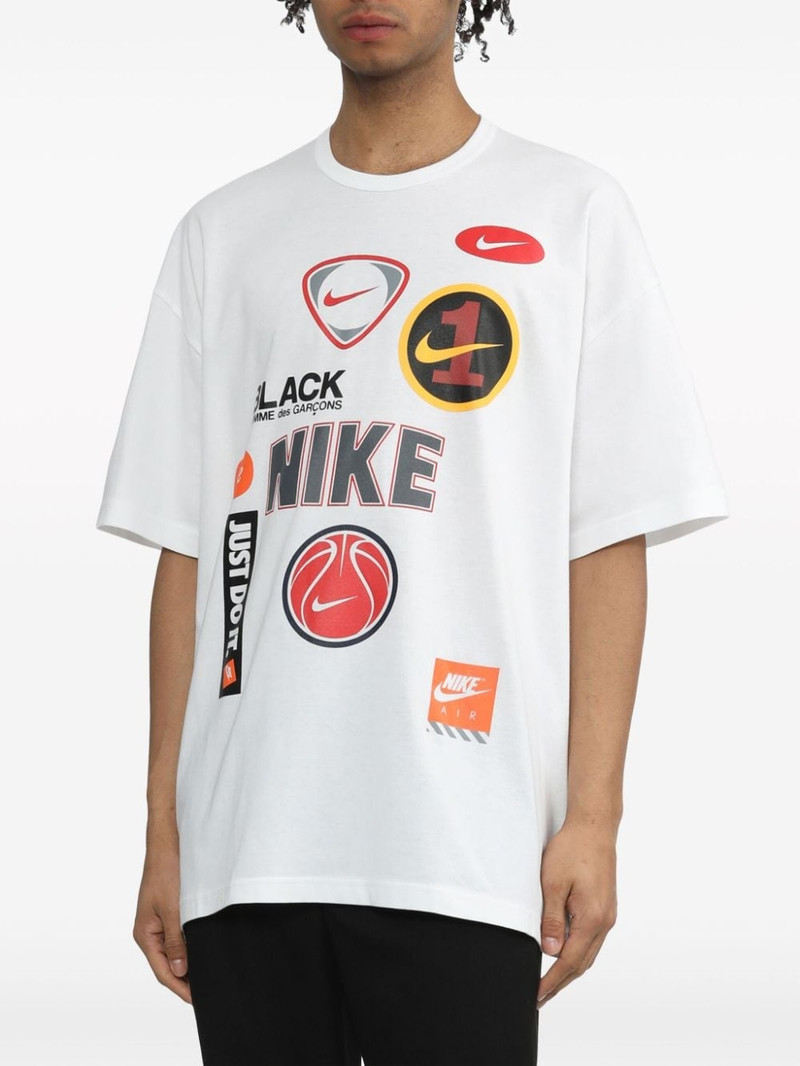 x Nike logo-print cotton T-shirt 3
