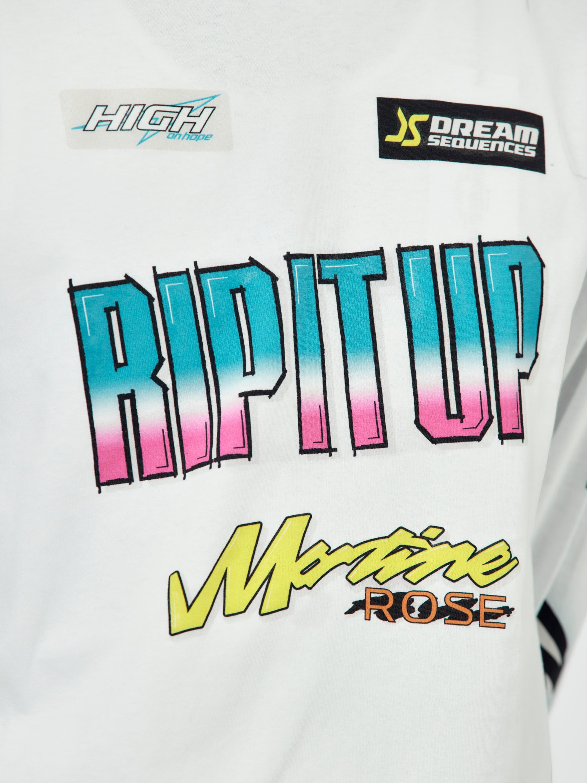 BMX FUNNEL NECK L/S T-SHIRT (WHITE) - 7