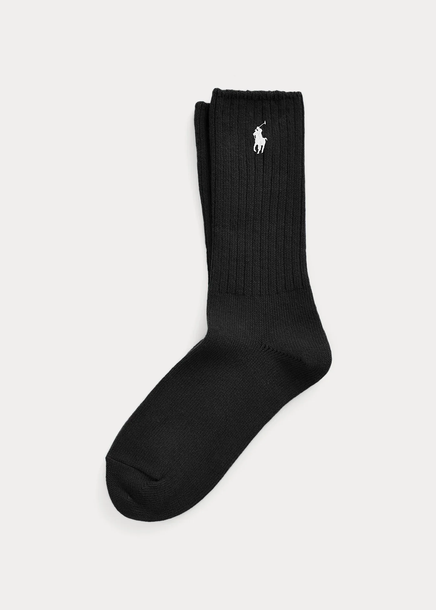 Embroidered Pony Crew Socks - 1