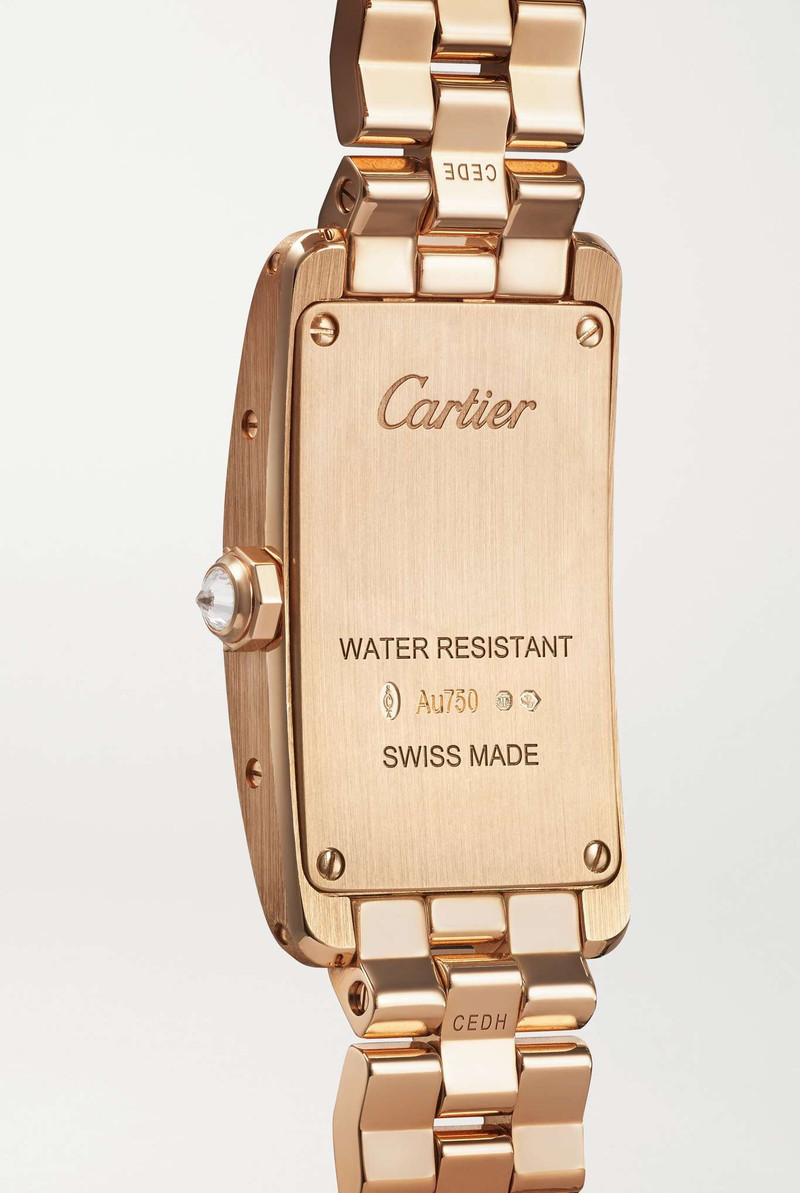 Tank Américaine 35.4mm small 18-karat rose gold diamond watch 4