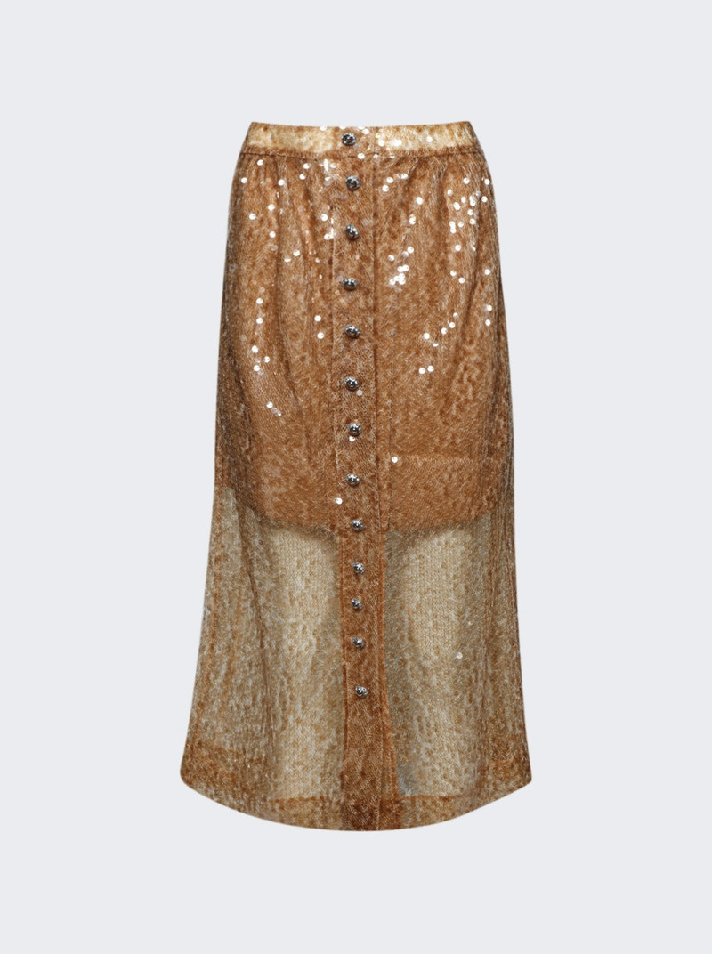 Sequined Midi Skirt Amber 1