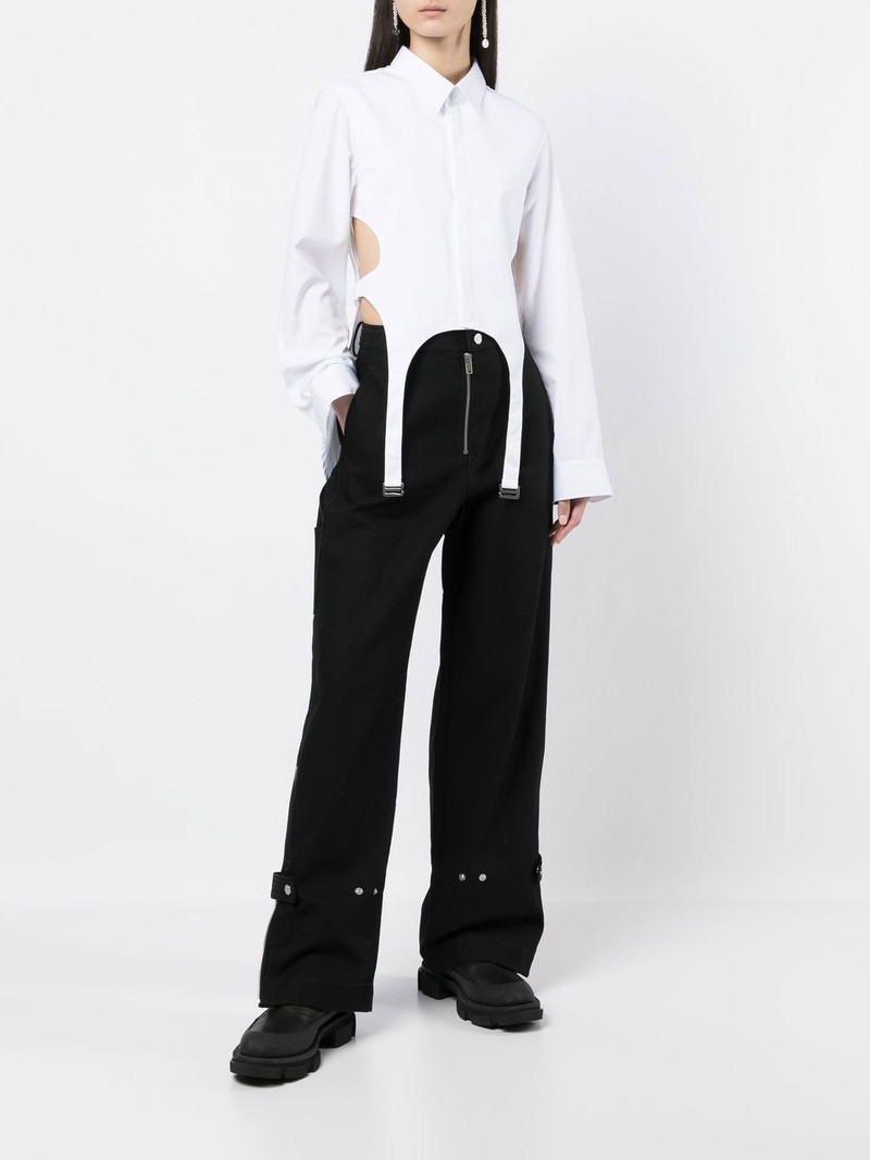 Dion Lee Garter bib long-sleeve shirt outlook
