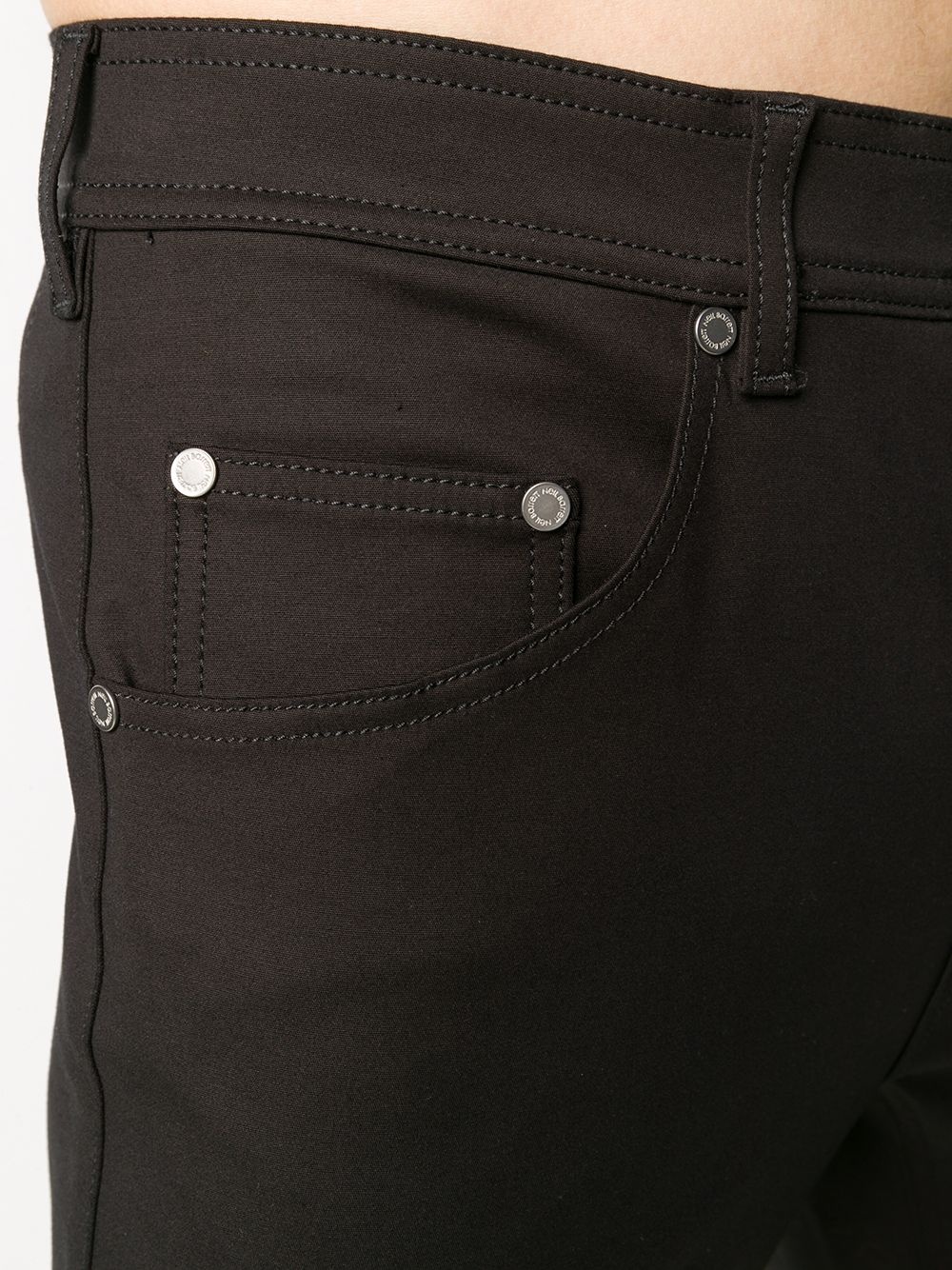 stitched slim trousers - 7