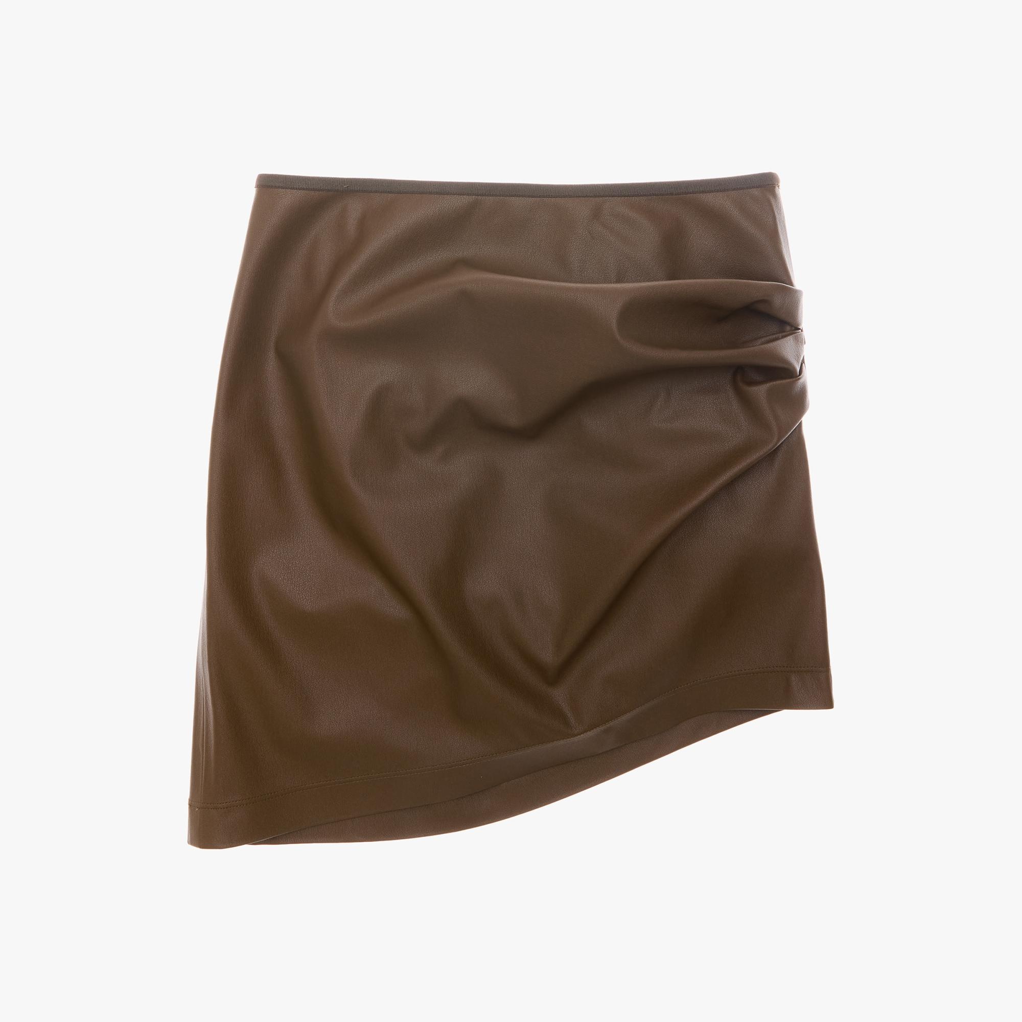 FAUX LEATHER MINI SKIRT - 1