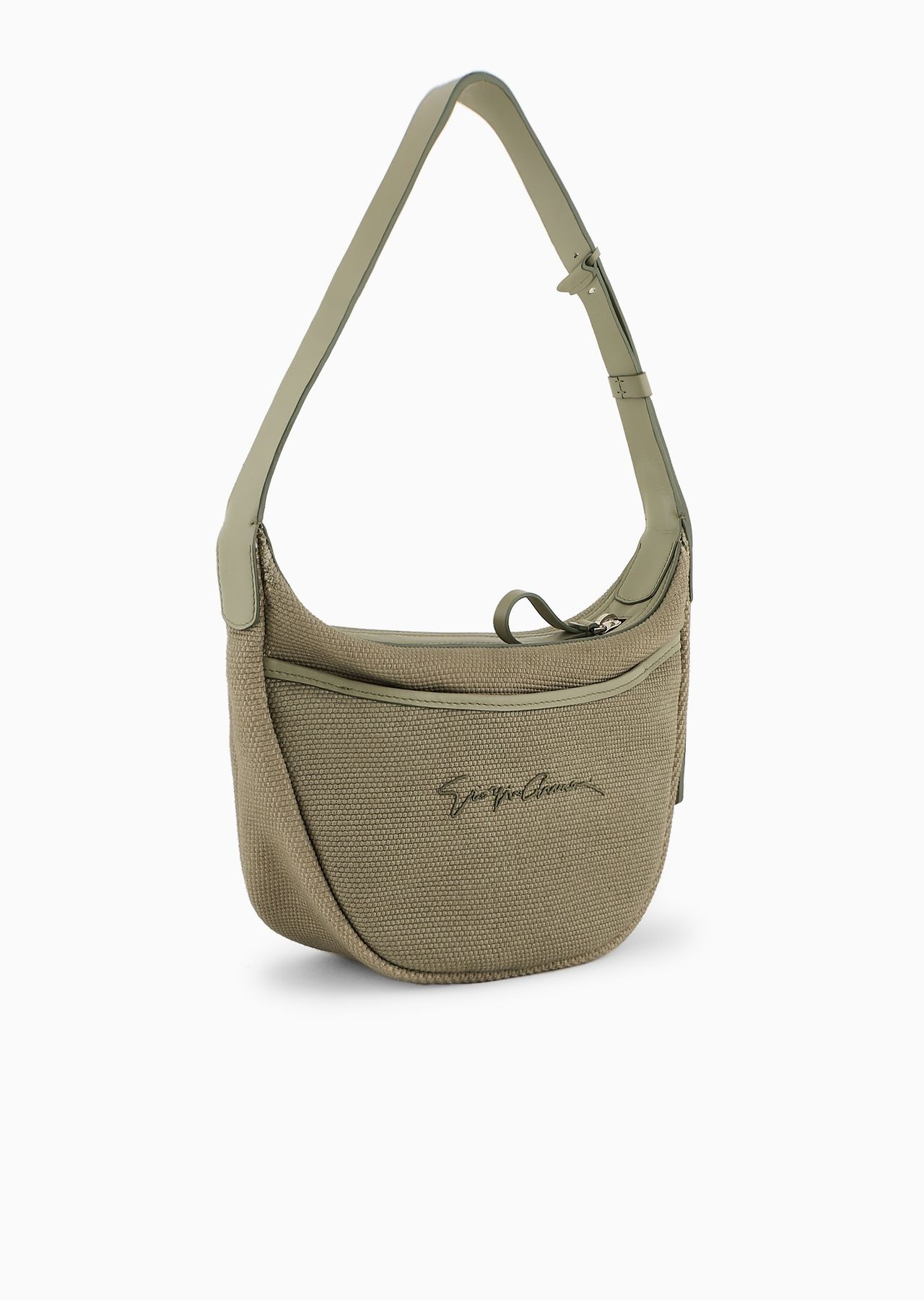 Small canvas and leather shoulder bag - 2