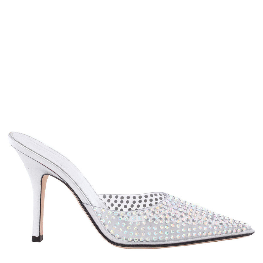 Paris Texas Ladies Iridescent Hollywood PVC Pointed-Toe Mules - 1