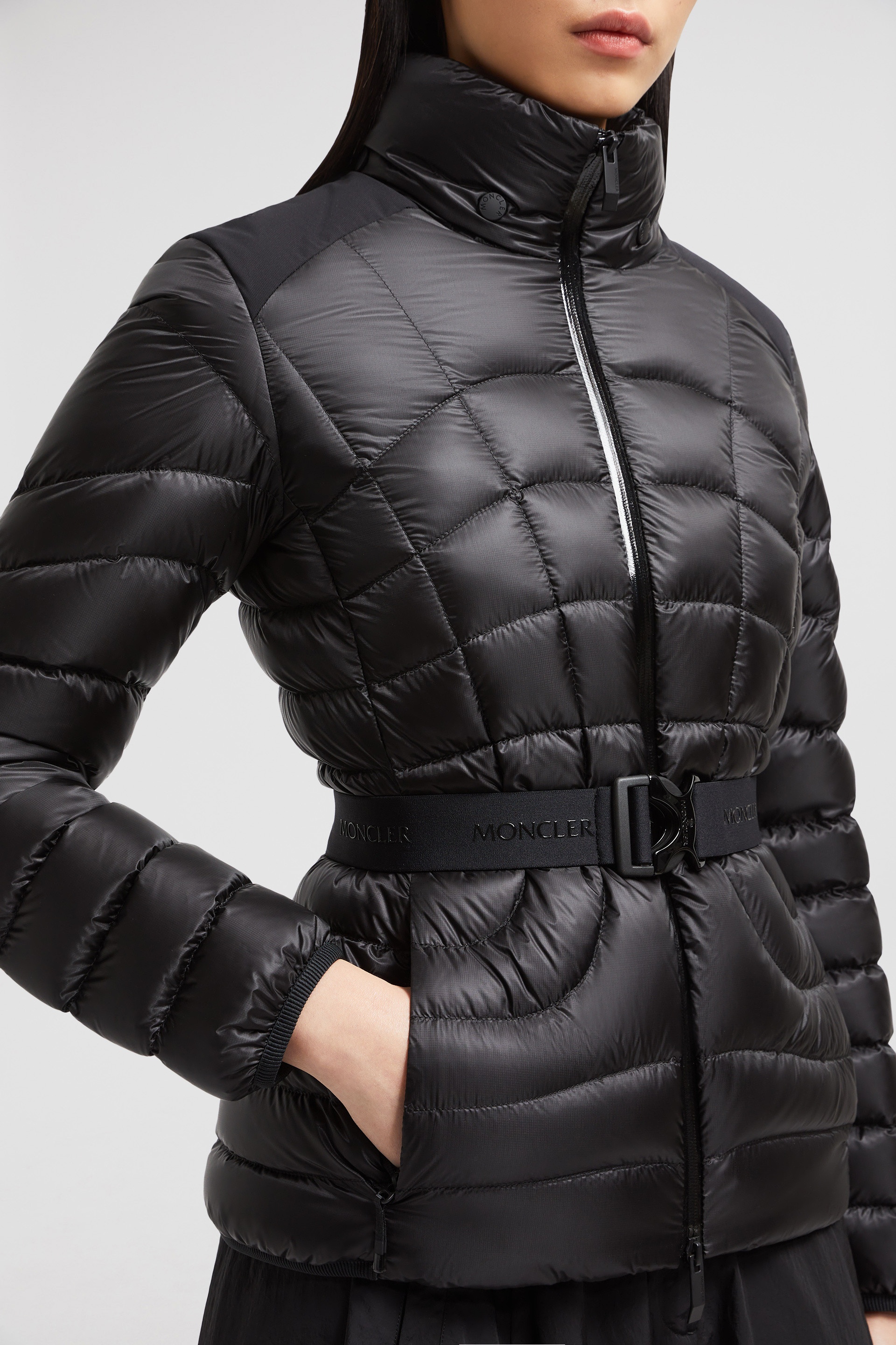 Gramont Hooded Geometric-Quilted Short Down Jacket - 7