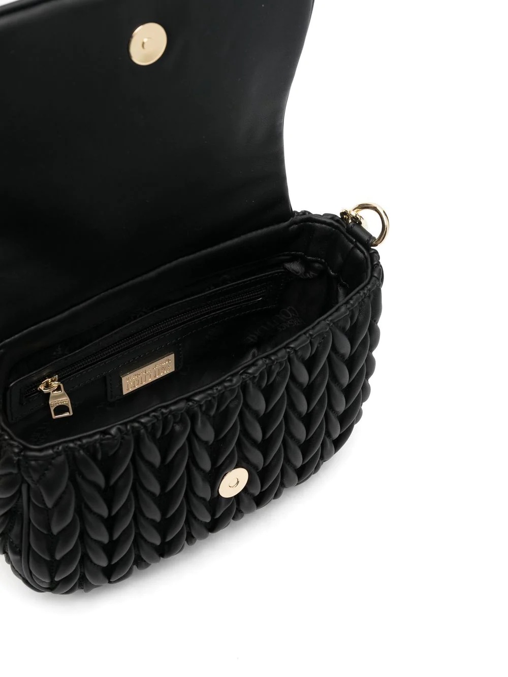 quilted logo-plaque shoulder bag - 5