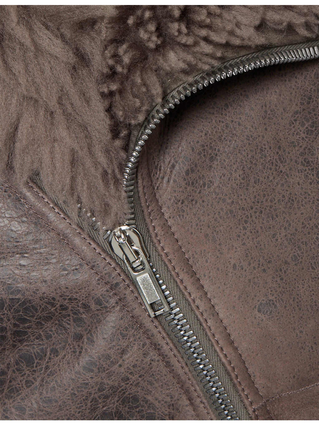 Hollywood Flight Long-Sleeve Shearling Jacket - 7