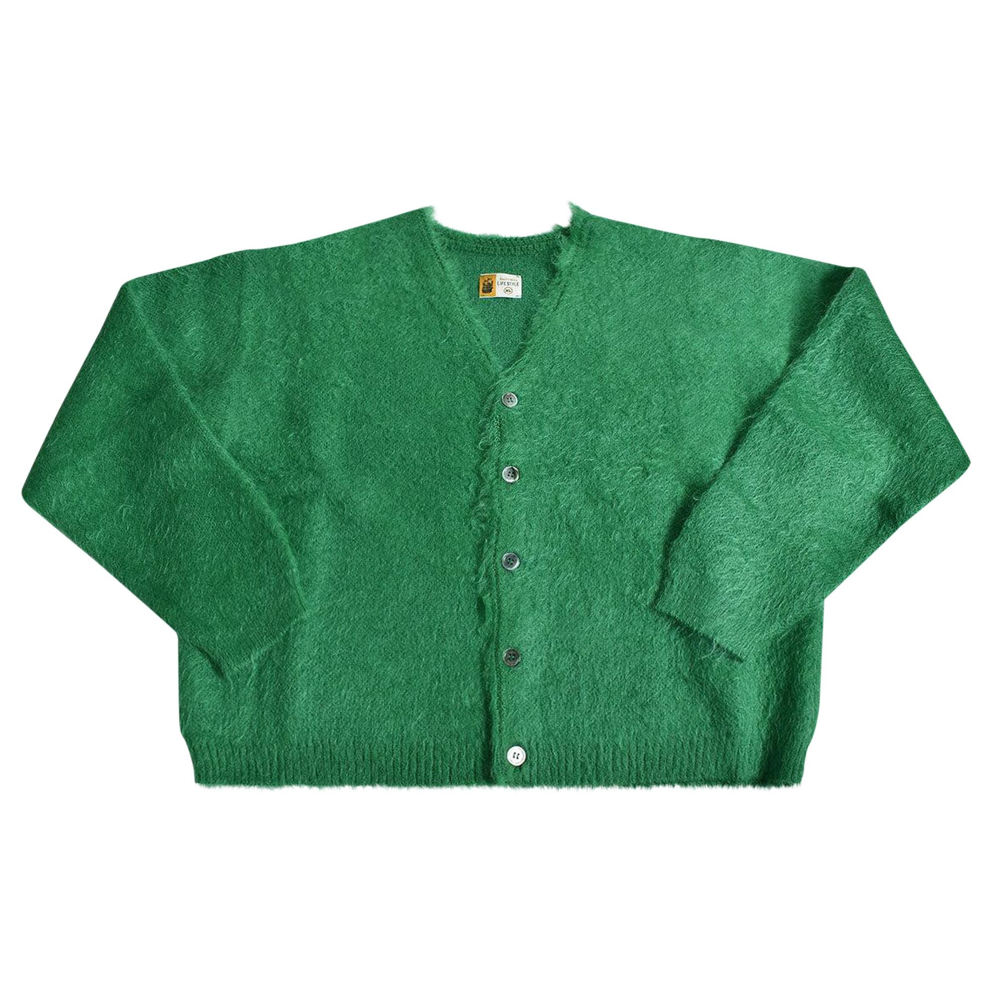 Saint Michael Mohair Cardigan 'Green' - 3