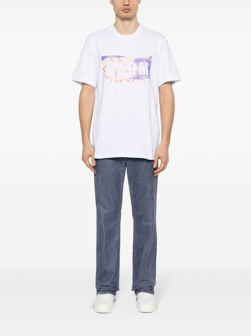 MSGM logo-print cotton T-shirt outlook