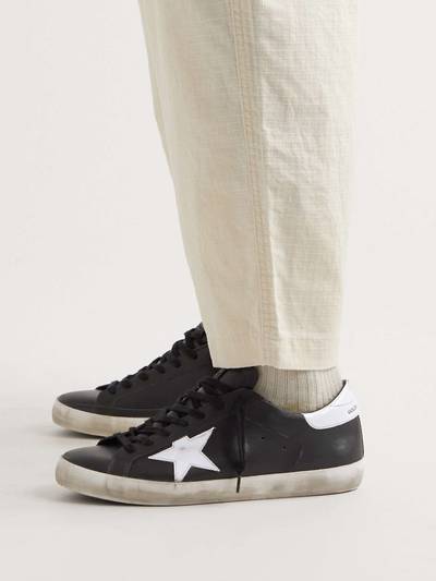 Golden Goose Superstar Distressed Leather Sneakers outlook