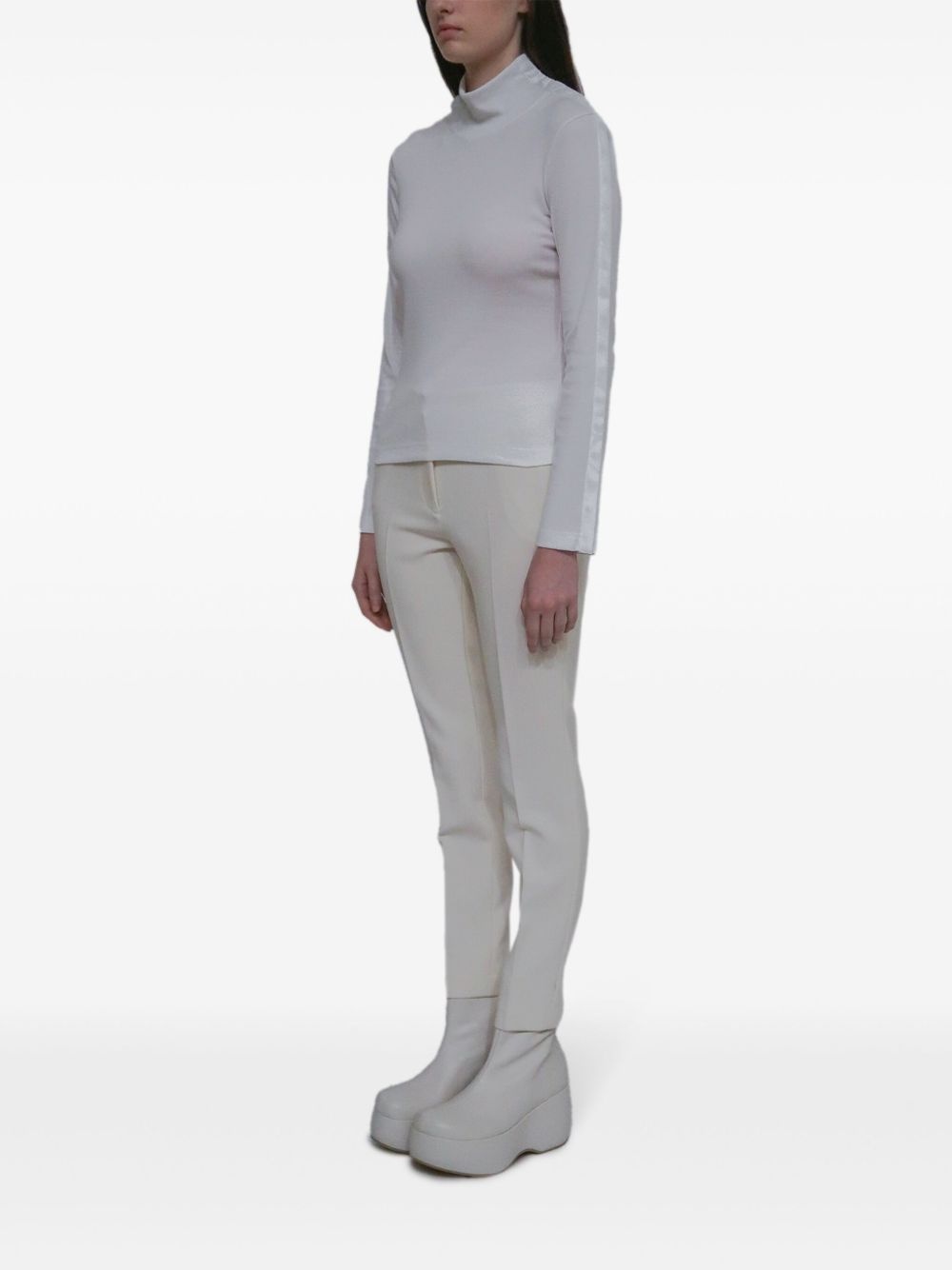 snap turtleneck top - 3