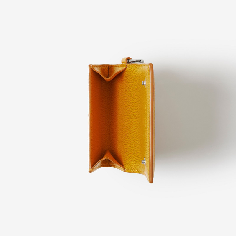 Grainy Leather TB Card Case Lanyard 4