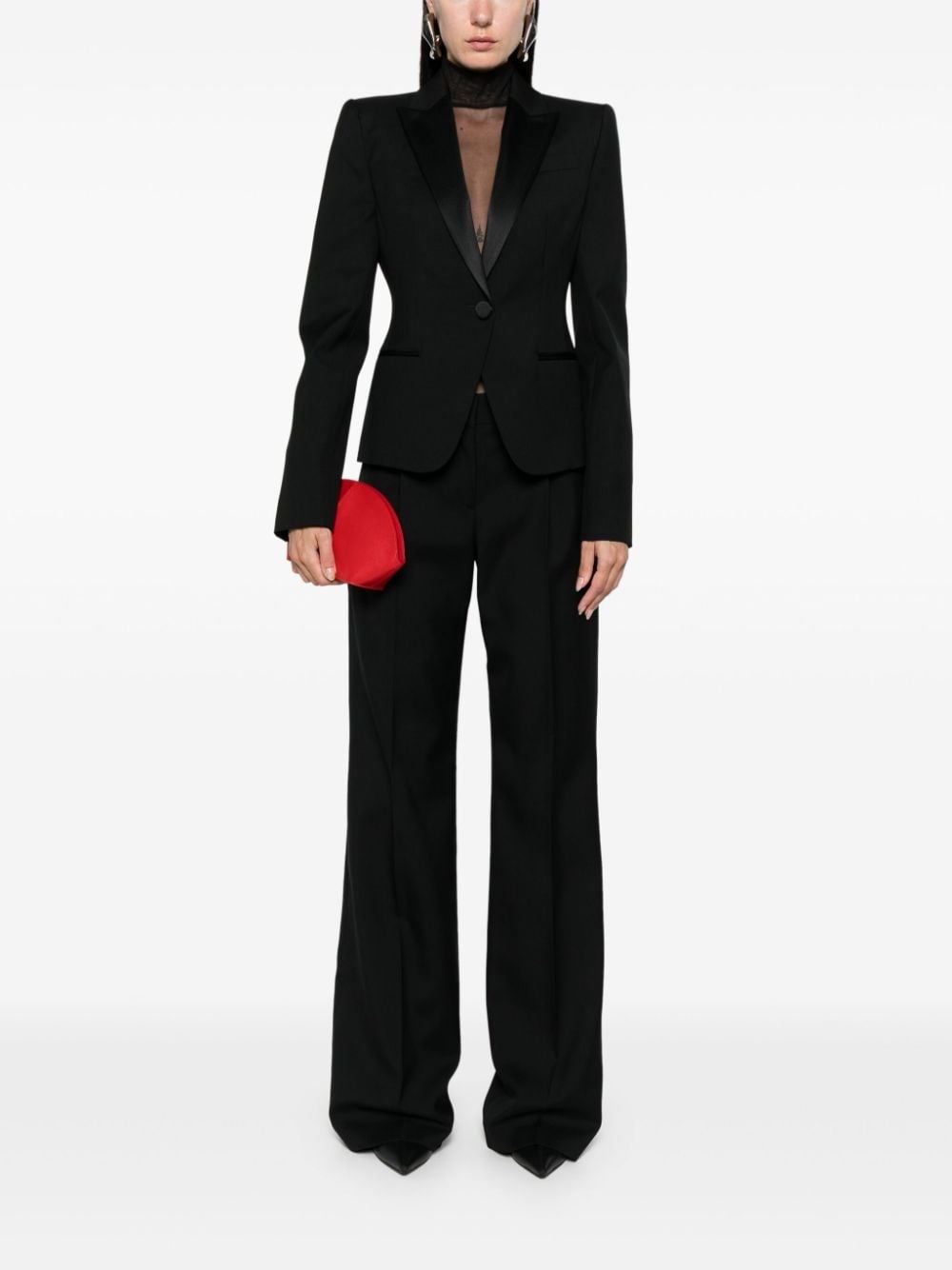 pleat-detail trousers - 2