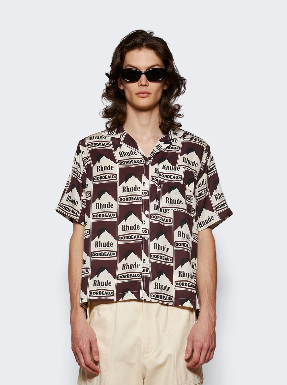 Moonlight Bordeaux Shirt Maroon And Off White - 3