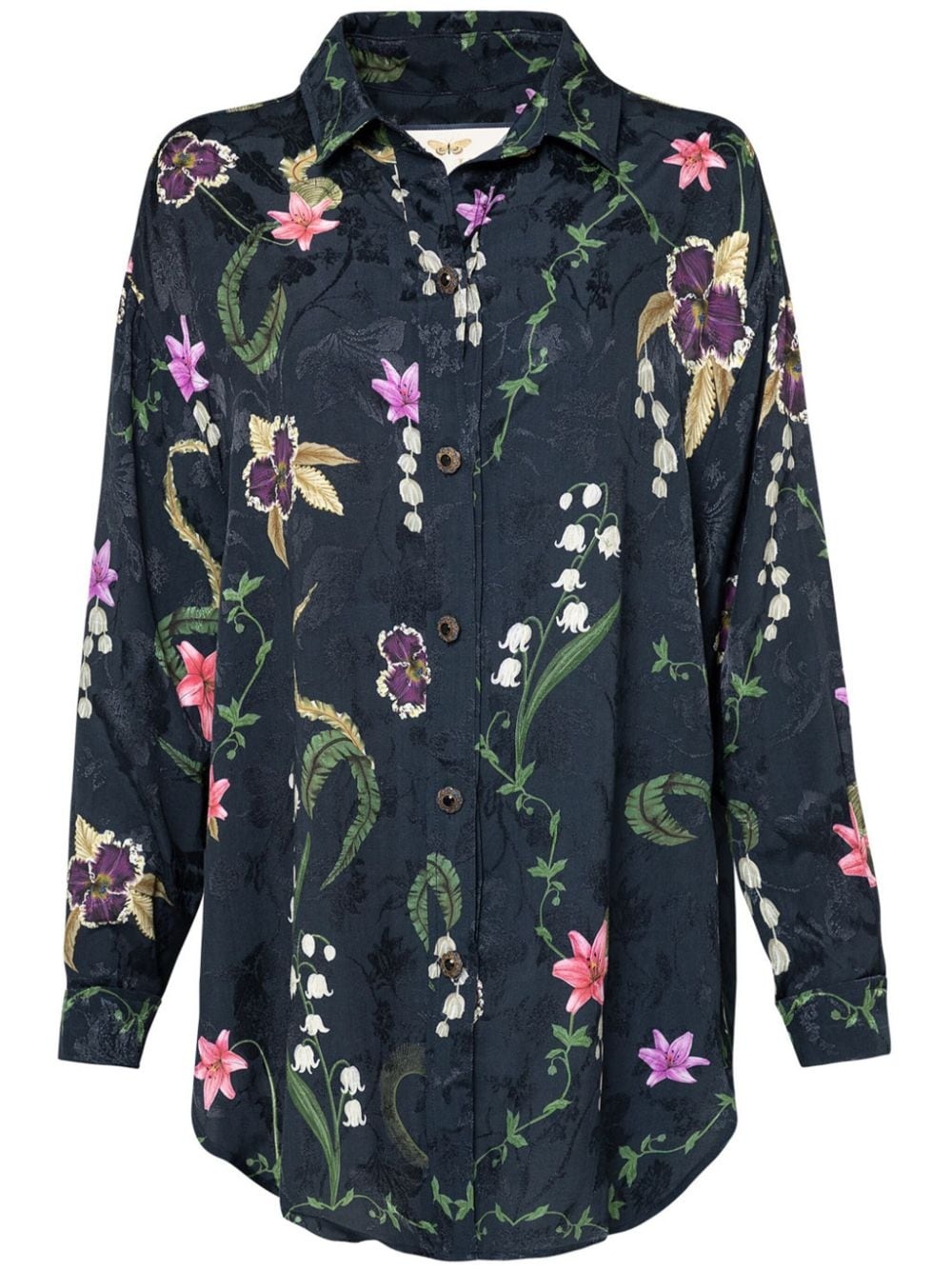 Cecilia Tesoro floral-print shirt - 1