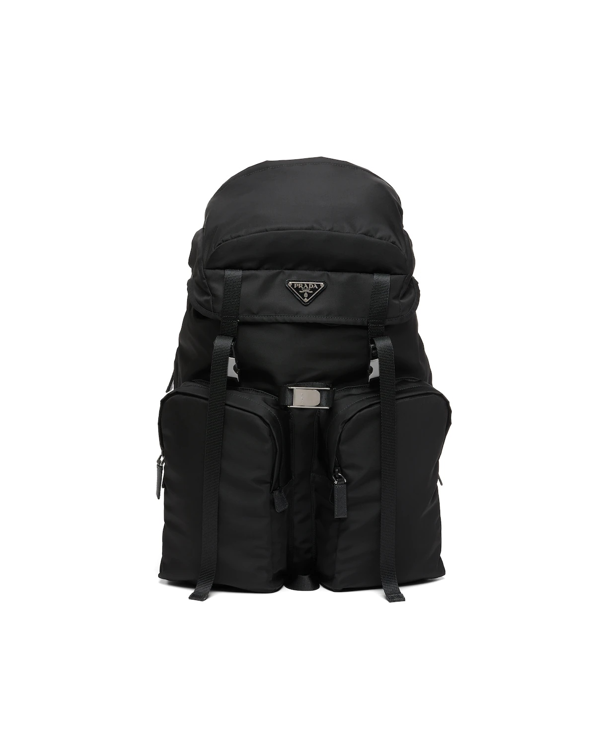 Re-Nylon and Saffiano leather backpack - 1