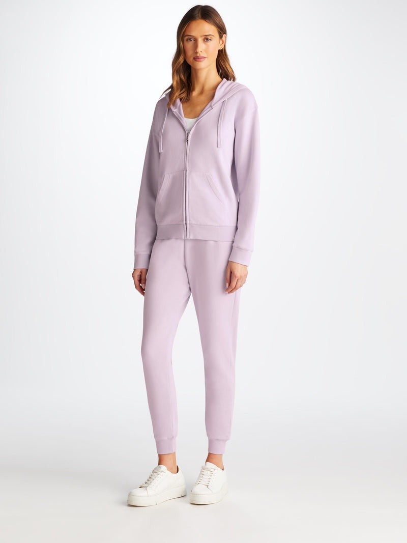 Women's Hoodie Quinn Cotton Modal Lilac - 2