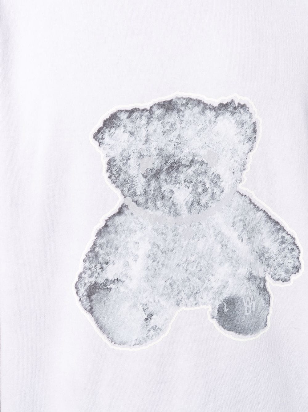negative teddy print T-shirt - 5