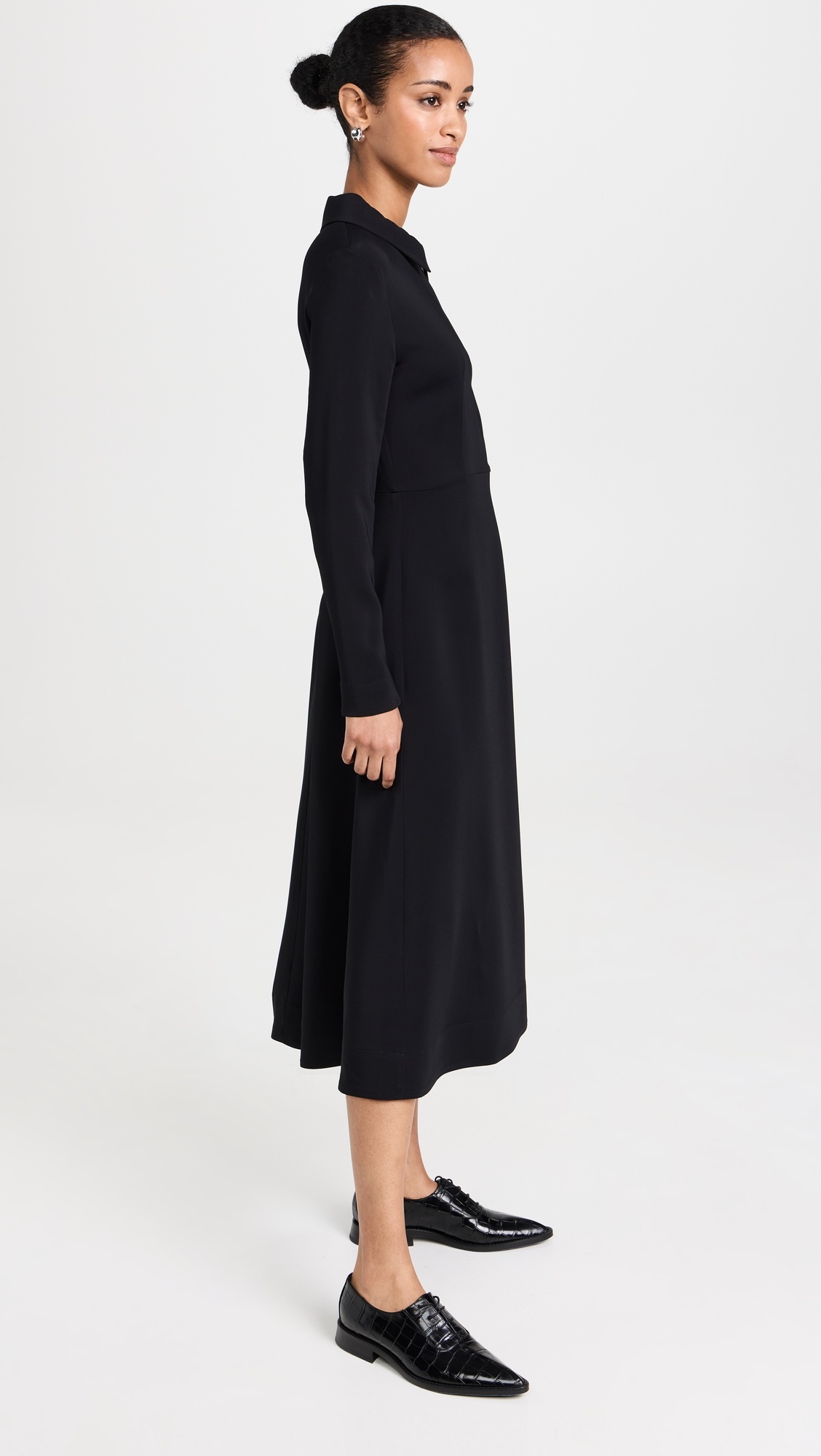Long Sleeve Shirt Dress - 3