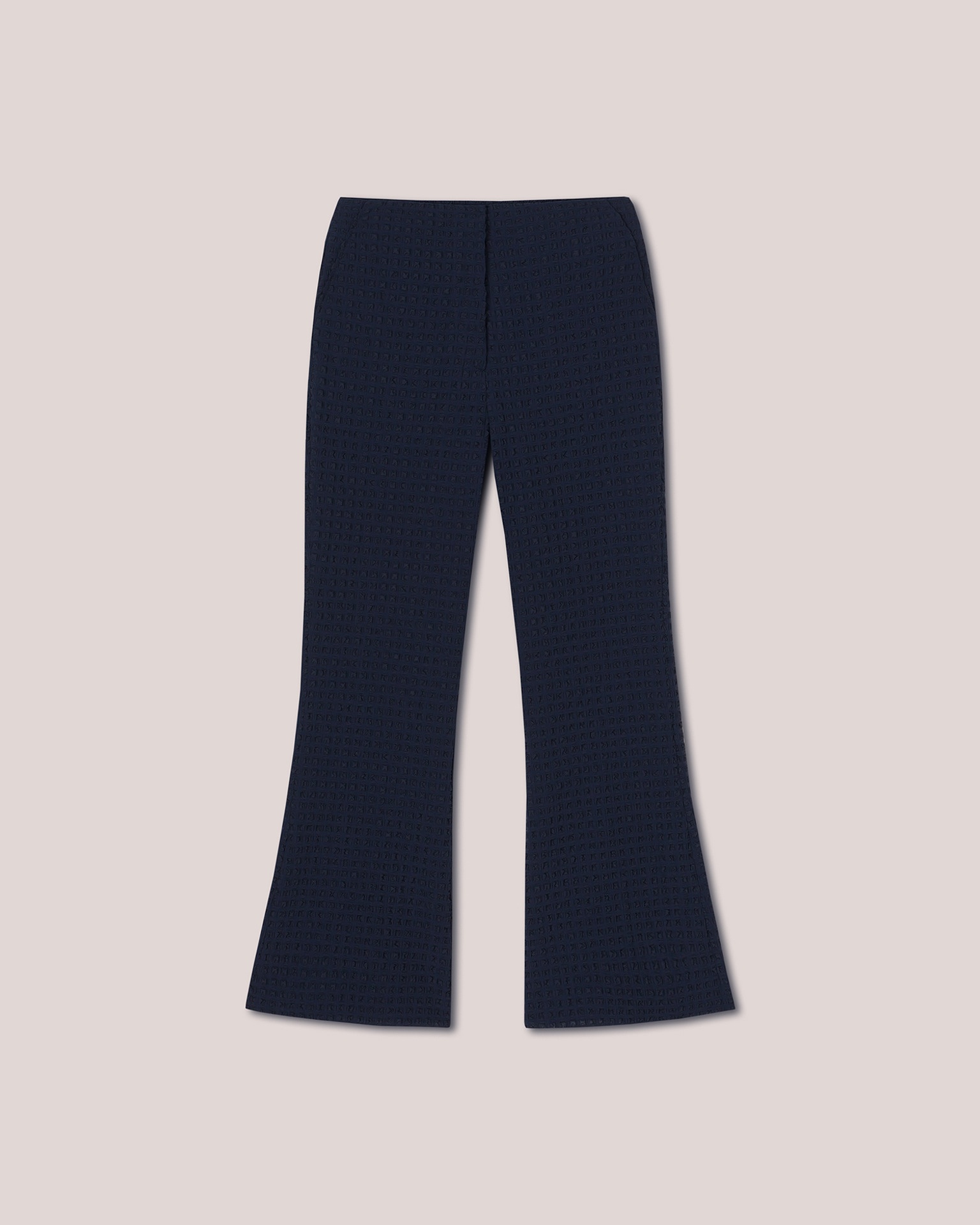 TESA - Cropped kick flare trouser - Navy - 1