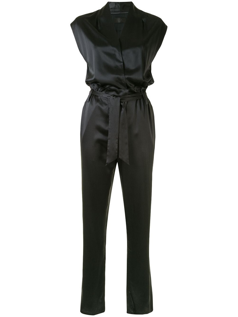 waist-tied silk jumpsuit 1