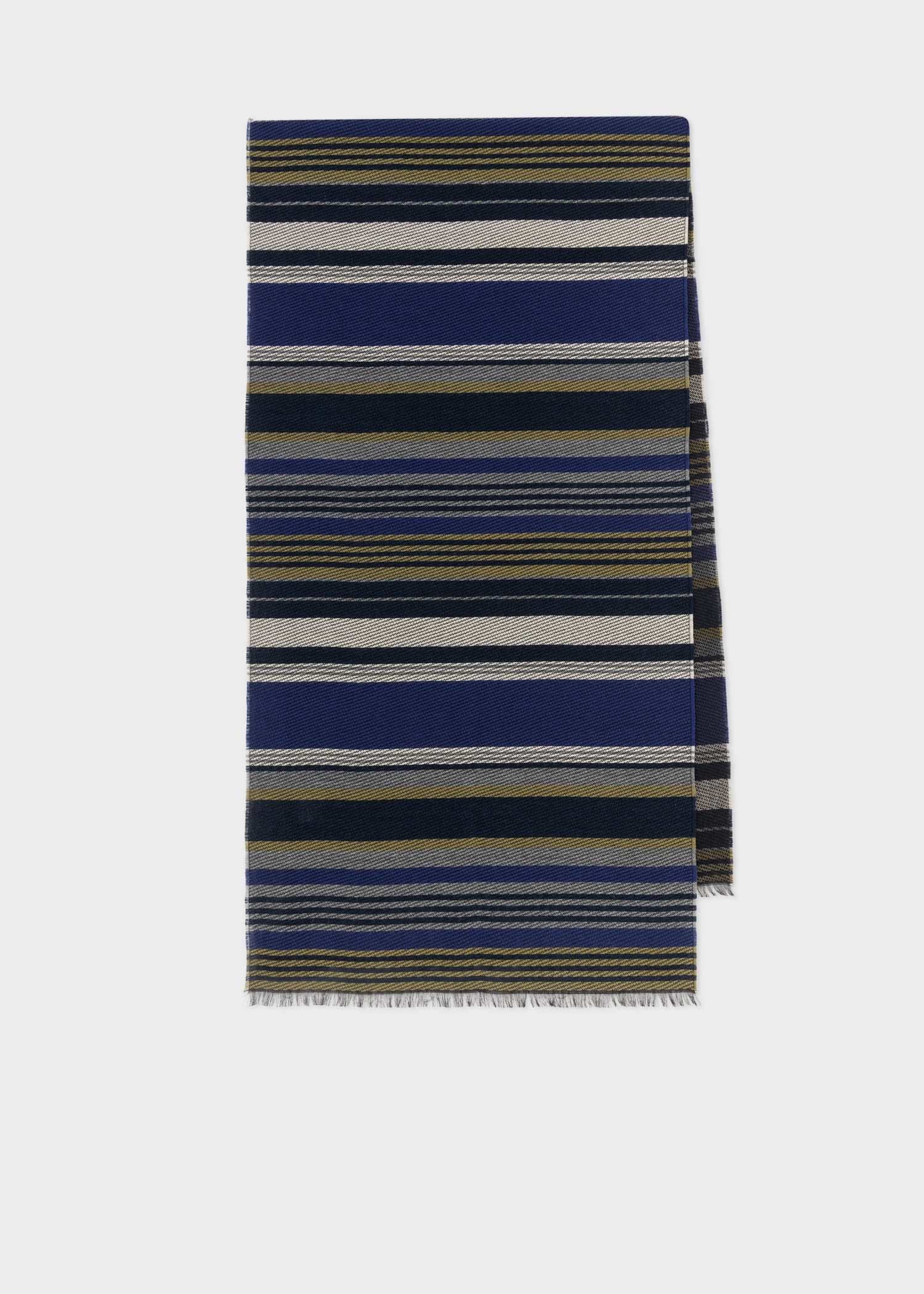Wool-Blend Stripe Scarf - 1