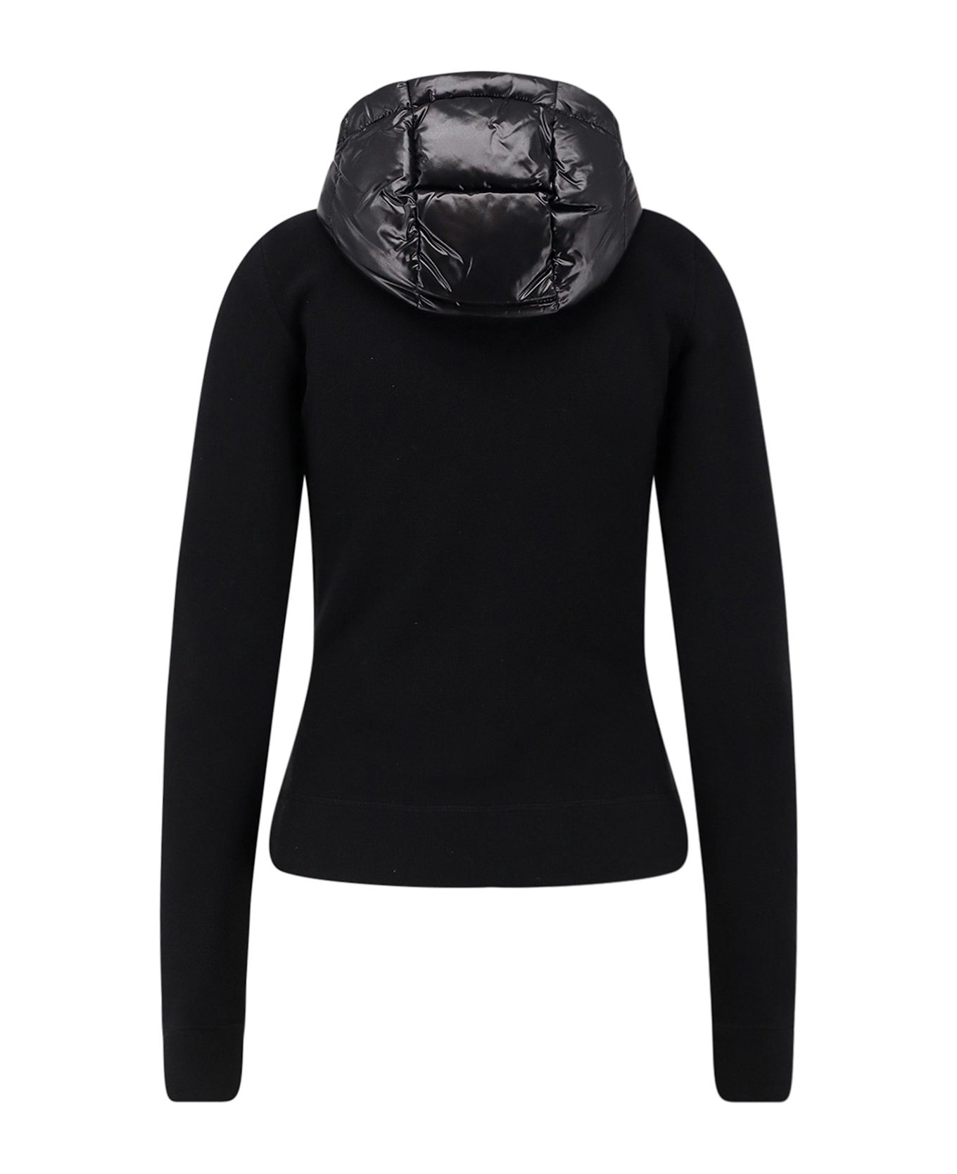 Nylon Down Jacket With Fleece Inserts - 2