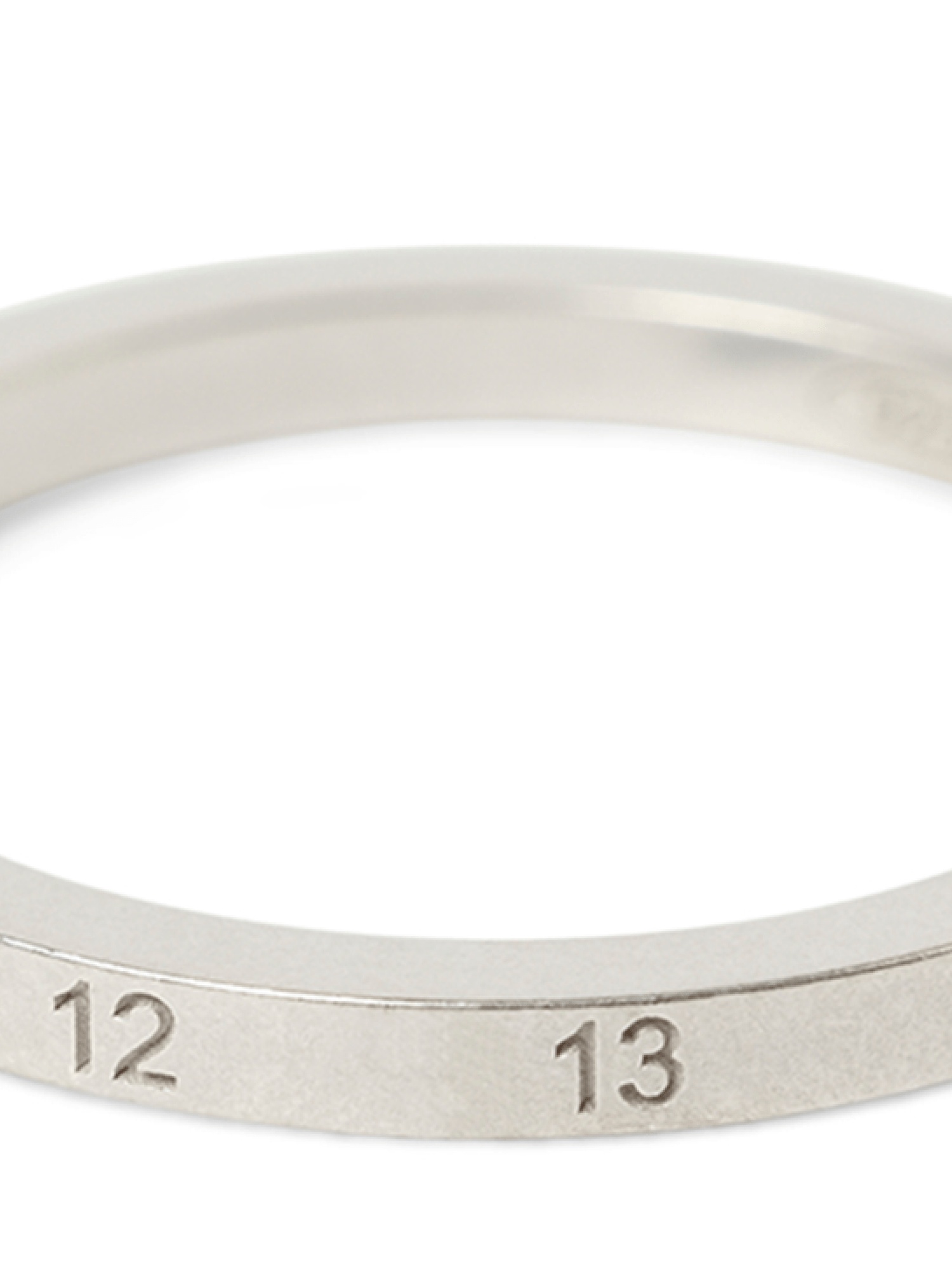 Numerical 2mm Rings in Silver - 3