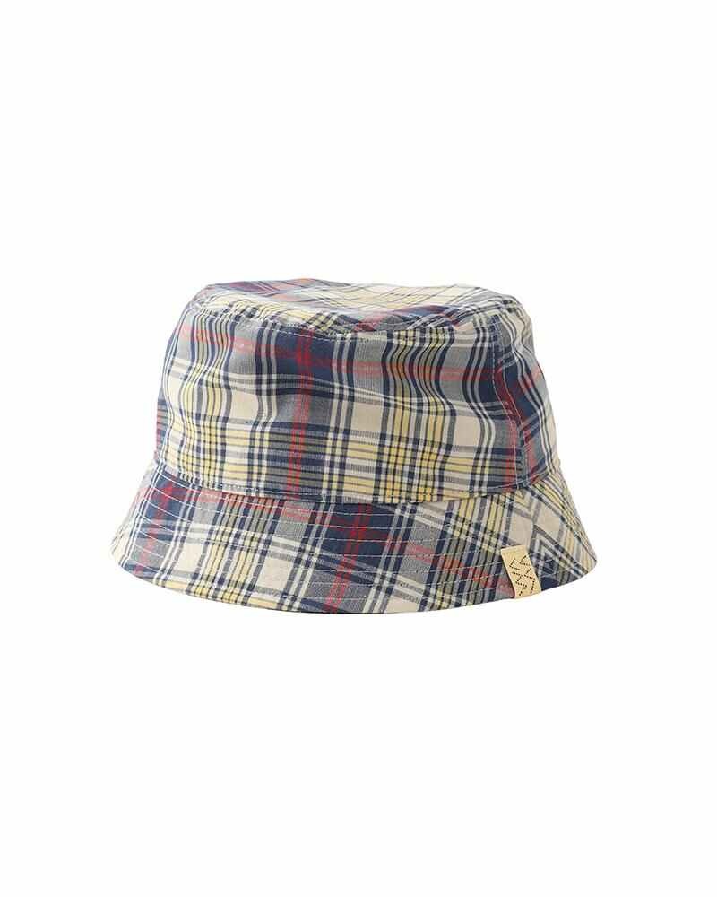 DOME BUCKET HAT MADRAS NAVY - 1
