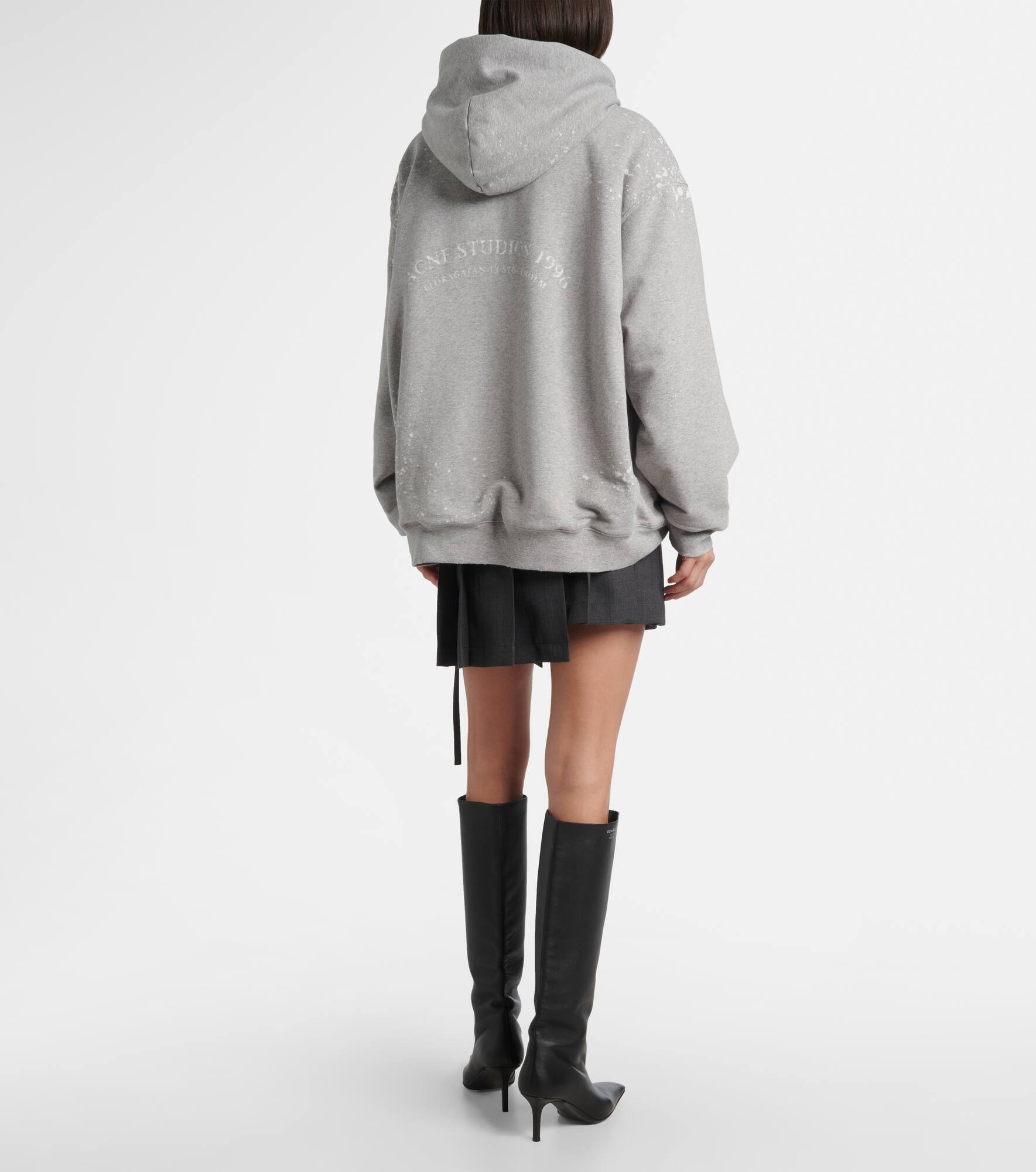 Logo zip-up hoodie - 3